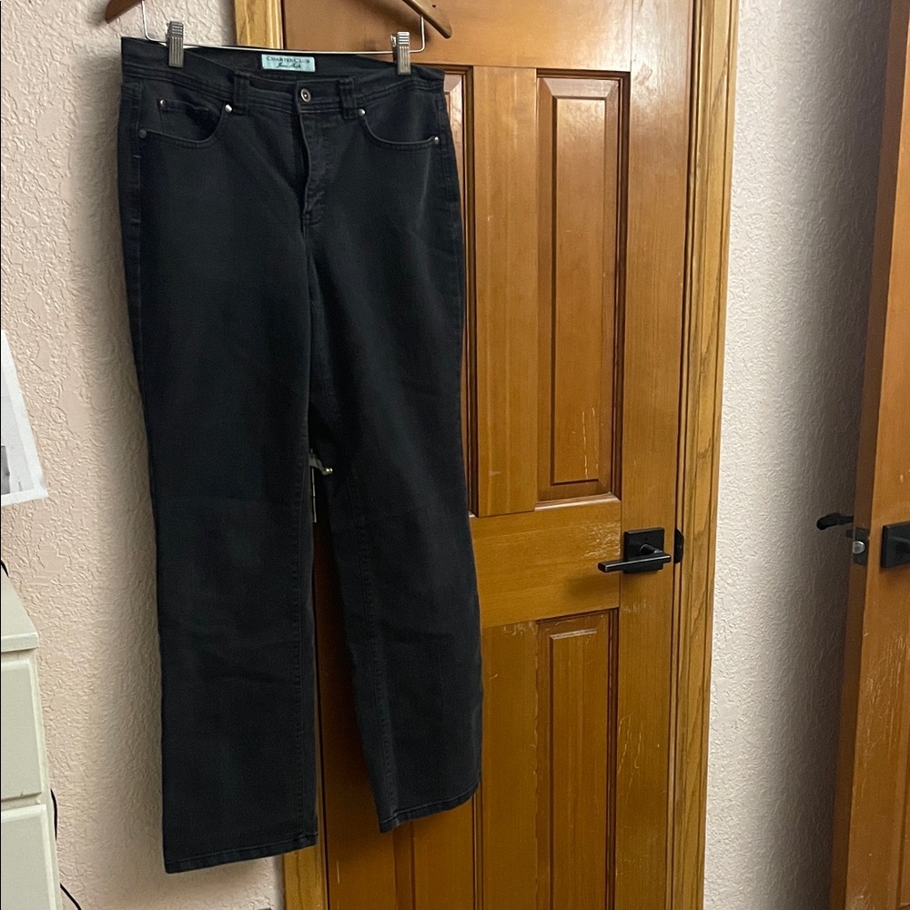 Charter Club Black Straight Leg Jeans